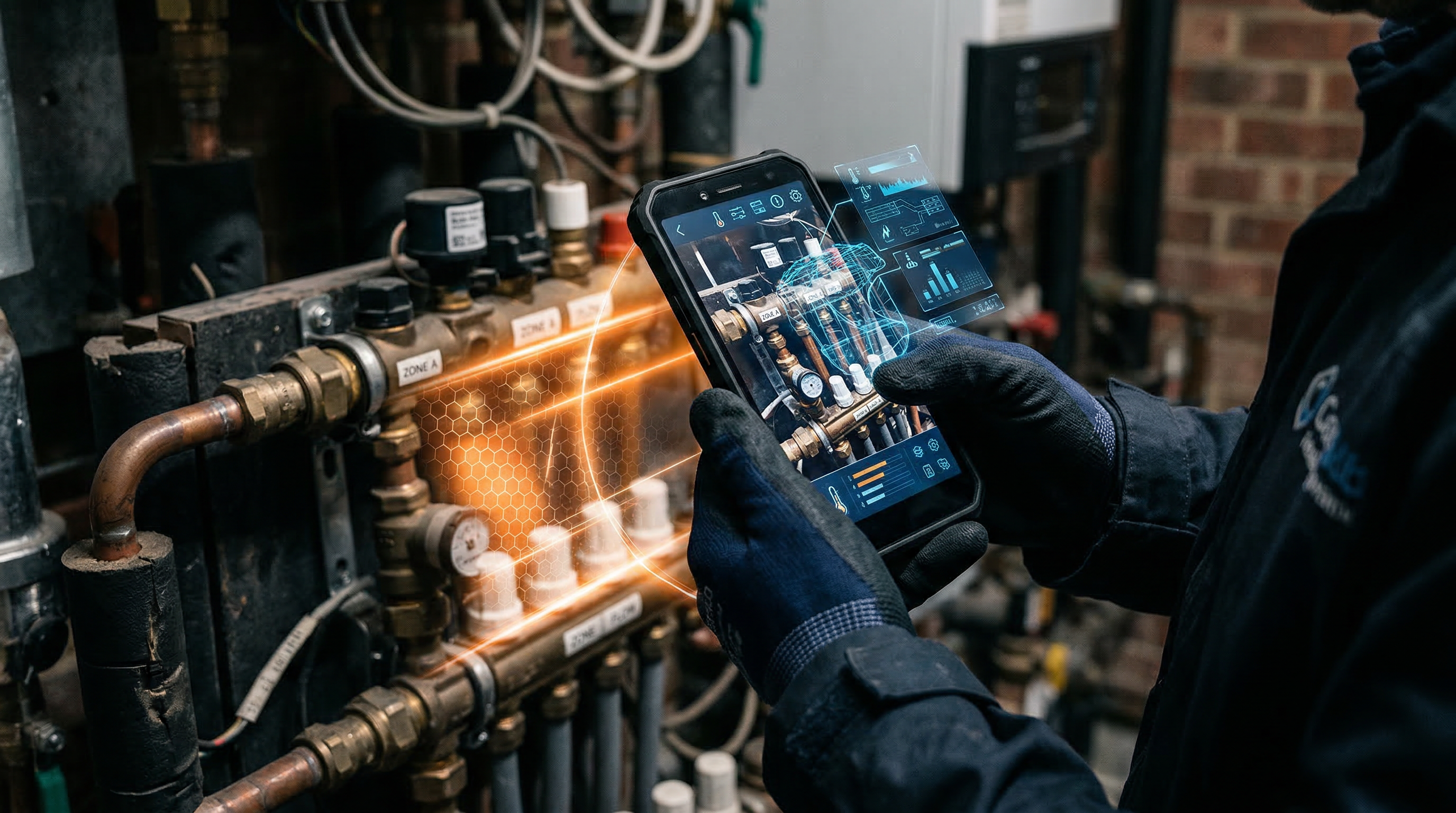 AI-gestützter Bauteil-Scanner auf einem Smartphone